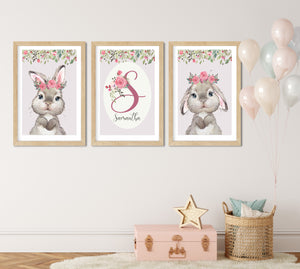 Cute Bunnies (Set of 3 Prints)