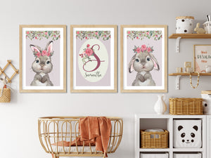 Cute Bunnies (Set of 3 Prints)