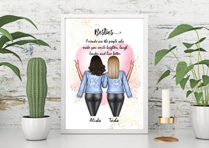 Personalised BESTIES Prints