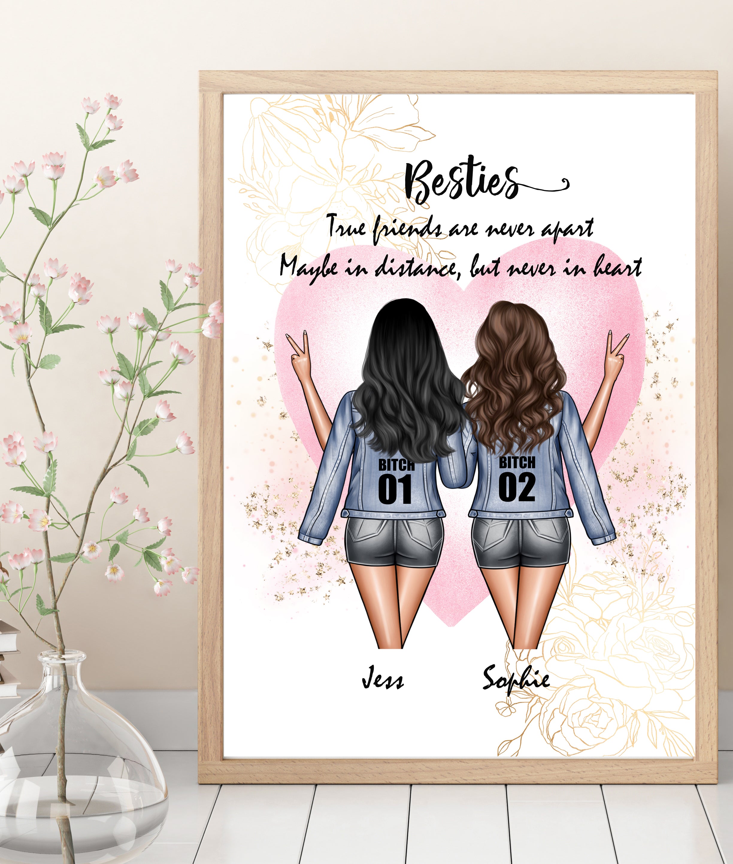 Personalised BESTIES Prints