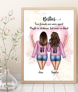 Personalised BESTIES Prints